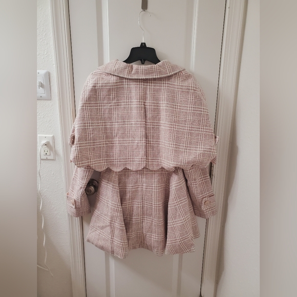 BoBON21 Original Design Winter Student Cloak Shawl Vintage British Grid - Picture 2 of 16